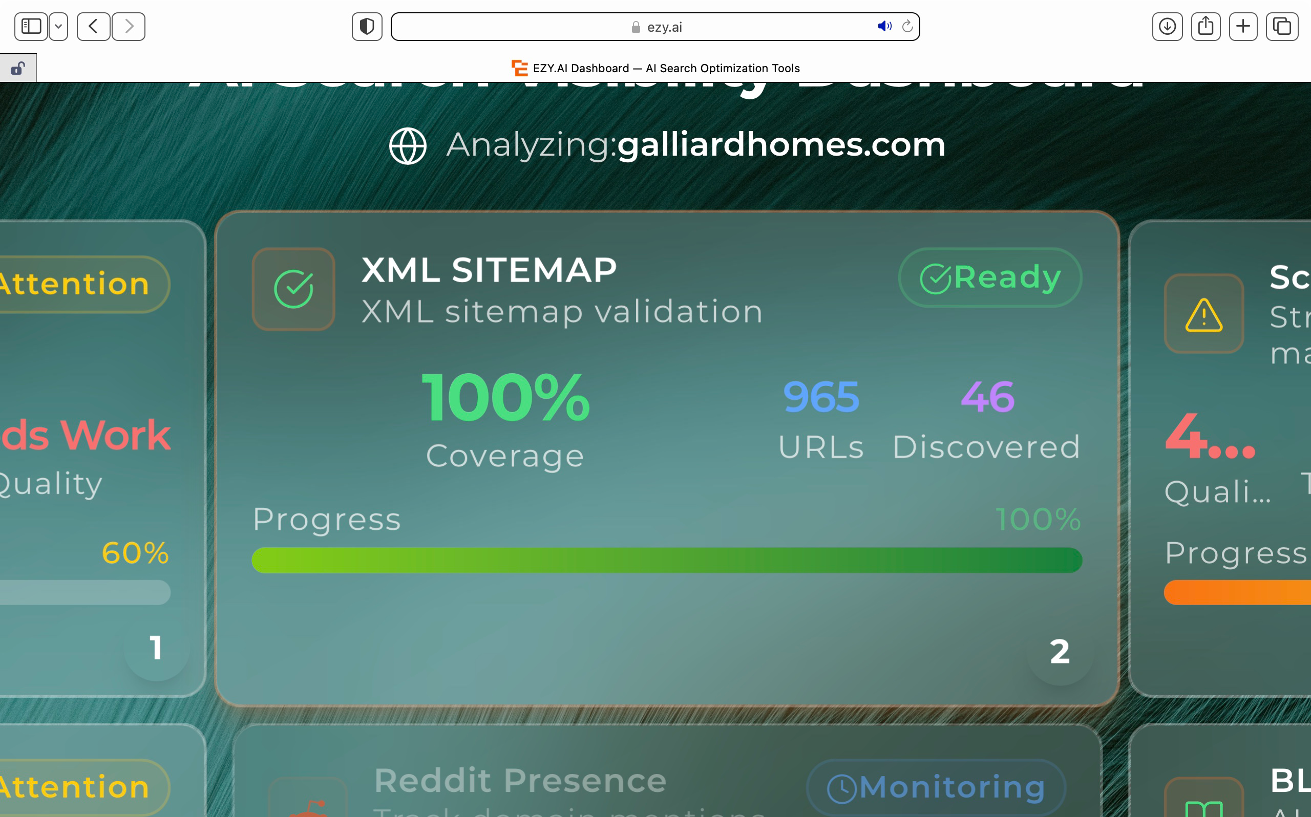 EZY.ai XML Sitemap Workbench for LLMs